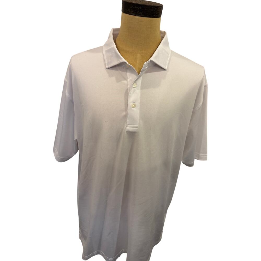 ONWARD RESERVE Performance White Poto Casual Top Golf Shirt Men XXL 2XL